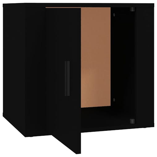 NNEVL Bedside Cabinets 2 pcs Black 50x39x47 cm