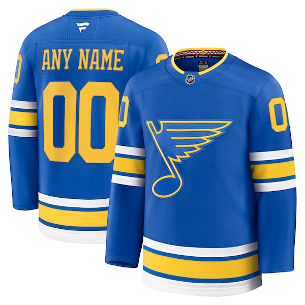St. Louis Blues  Home Premium Custom Jersey - Blue
