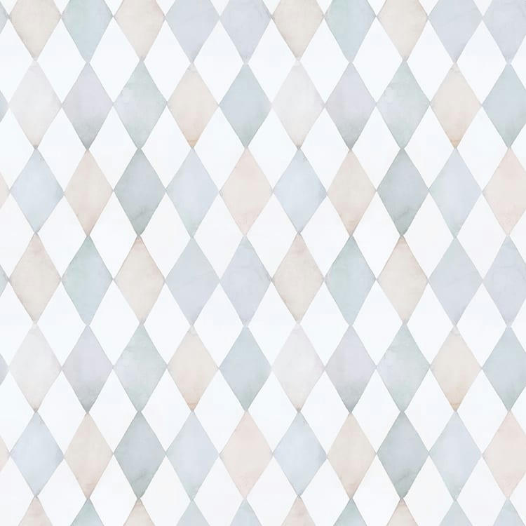 SELENE - Papier peint Harlequin bleu (50 cm x 10 m)
