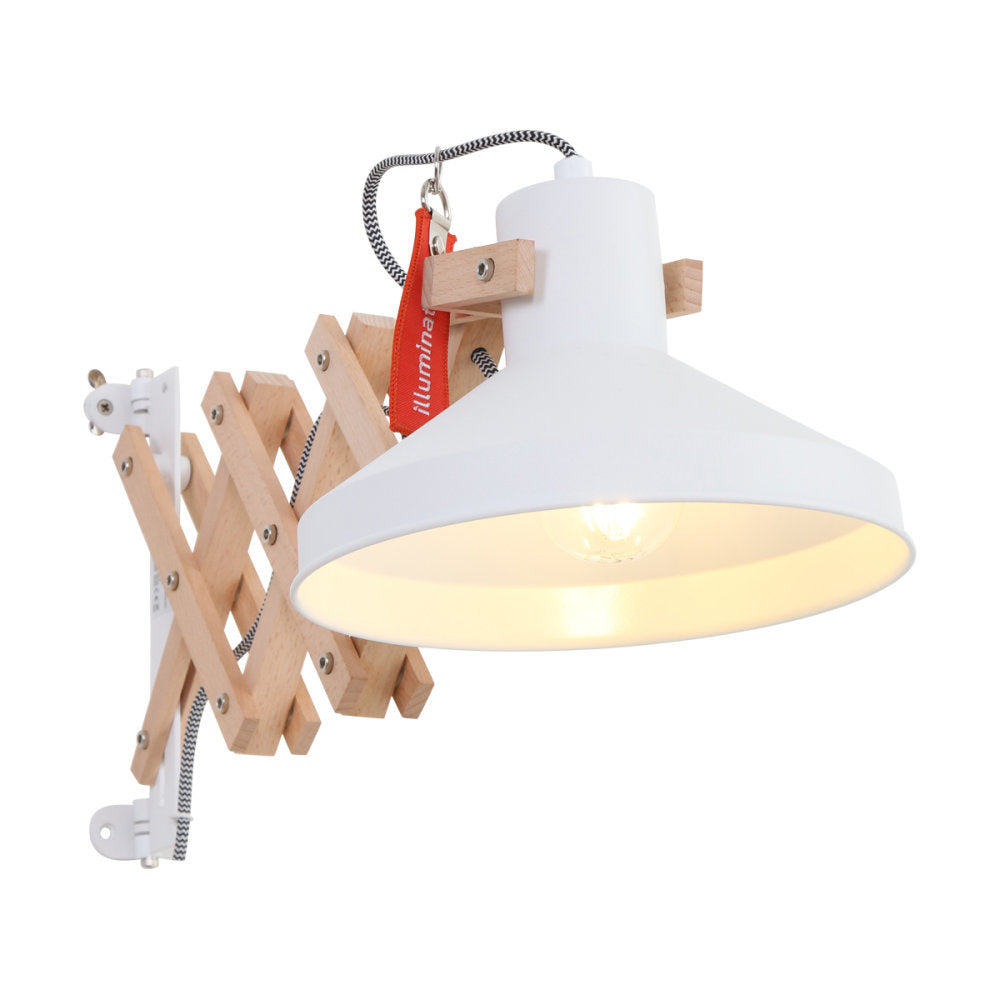 Anne Light & home schaarlamp woody - 1 lichts - 66x 23 cm - wit
