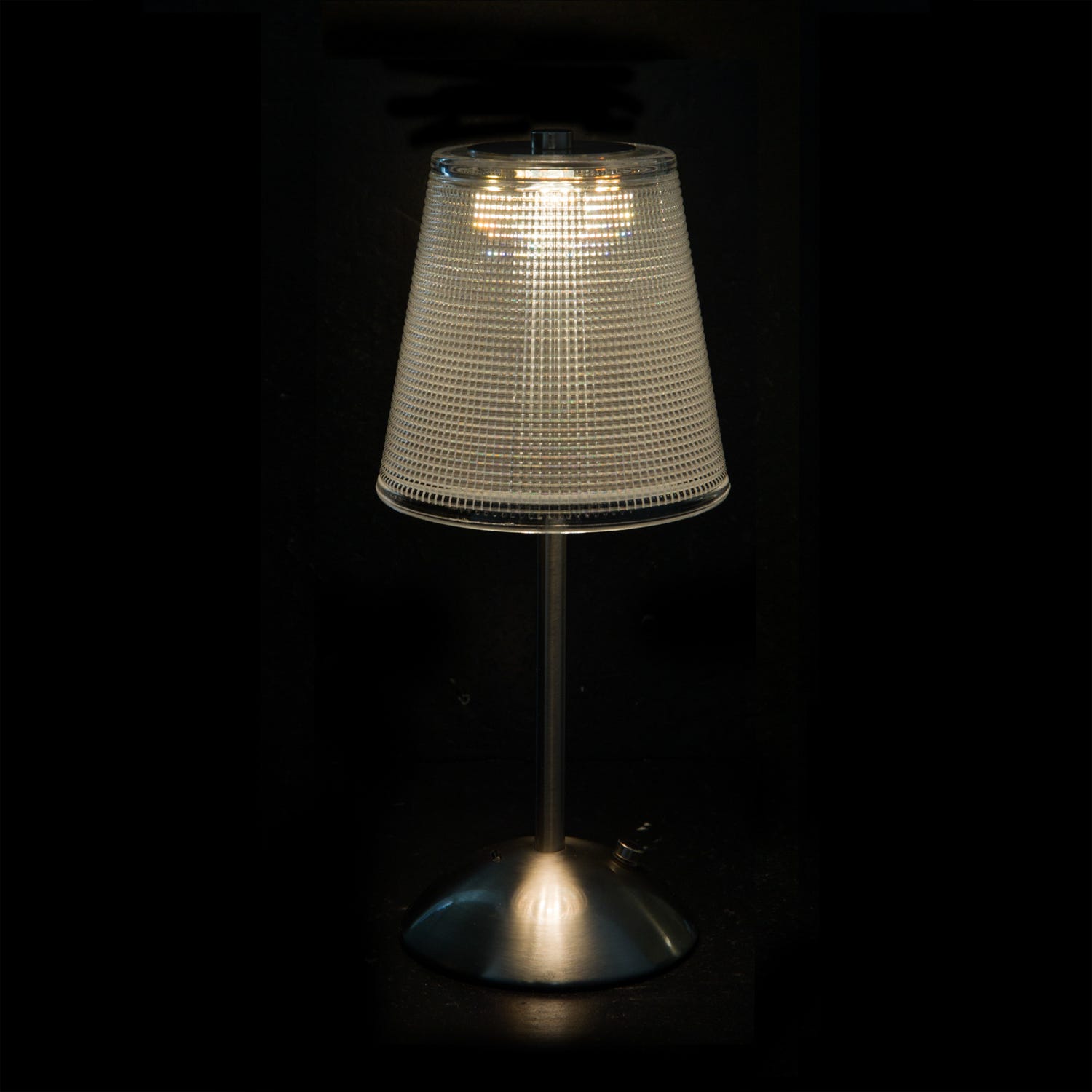 Lampada da tavolo LED touch cromata 30 cm Modern