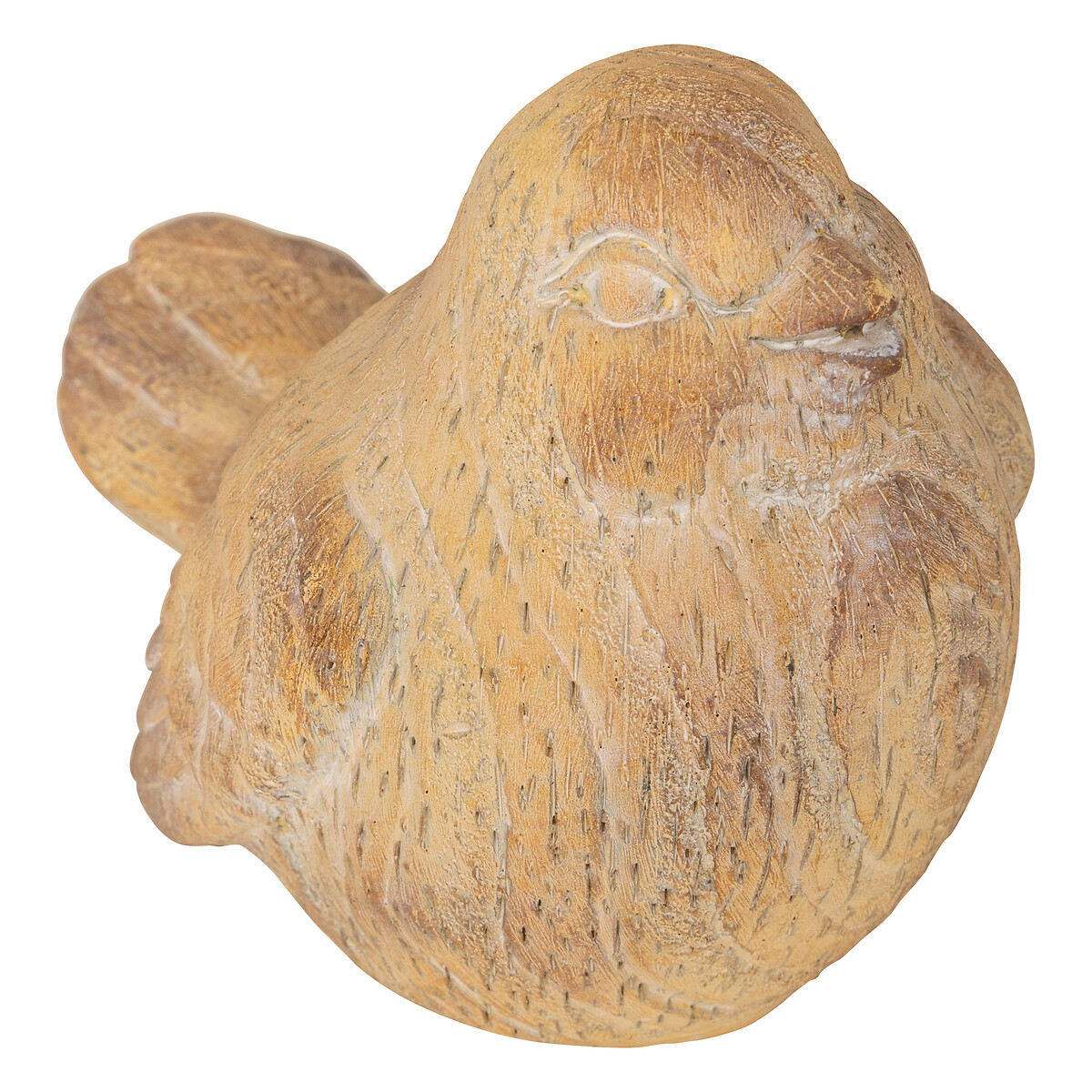 Outdoor bird statuette "Birdy" Beige, H.13.5 cm