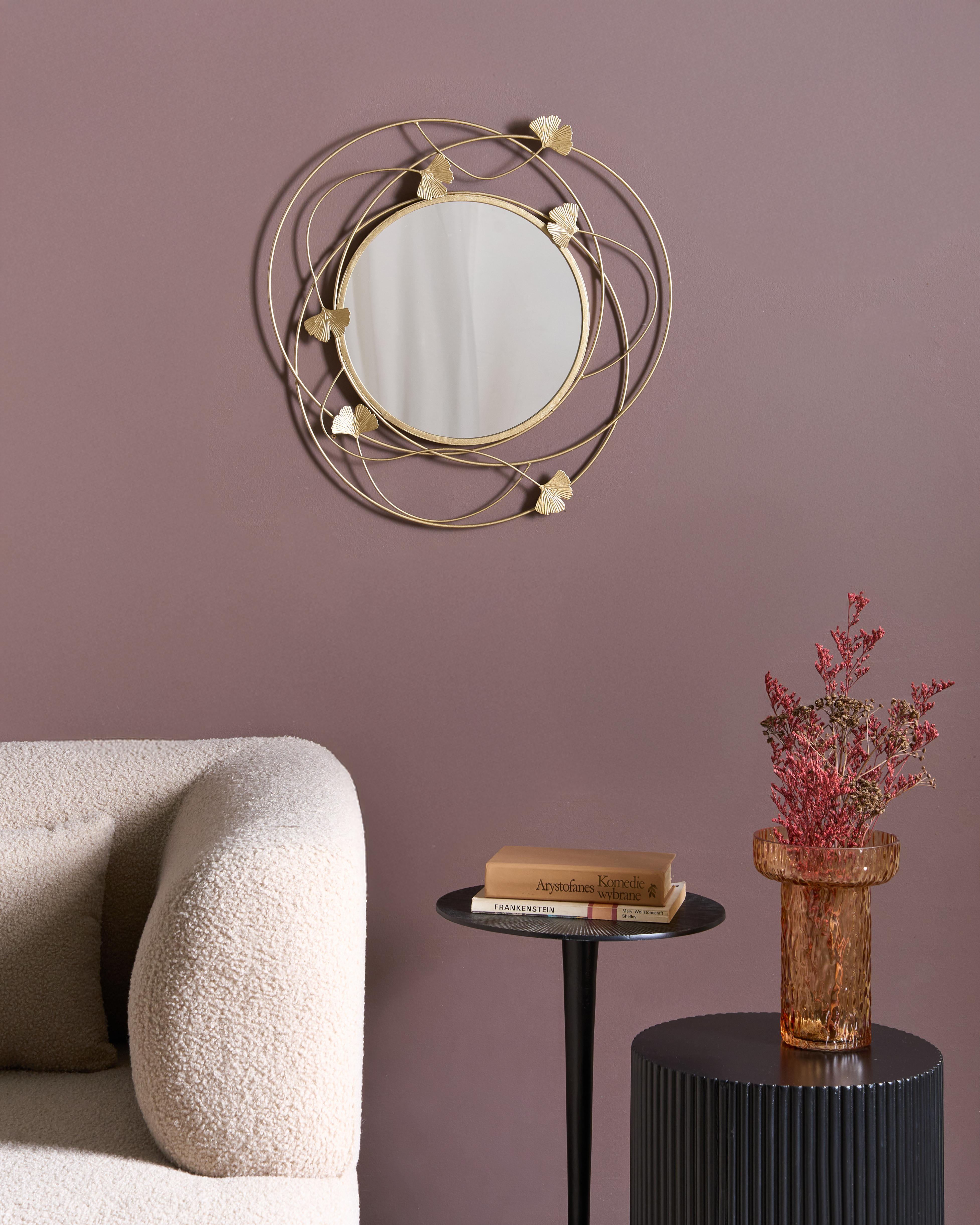 Wall Mirror ANGLET 46 cm 49 cm Metal Gold