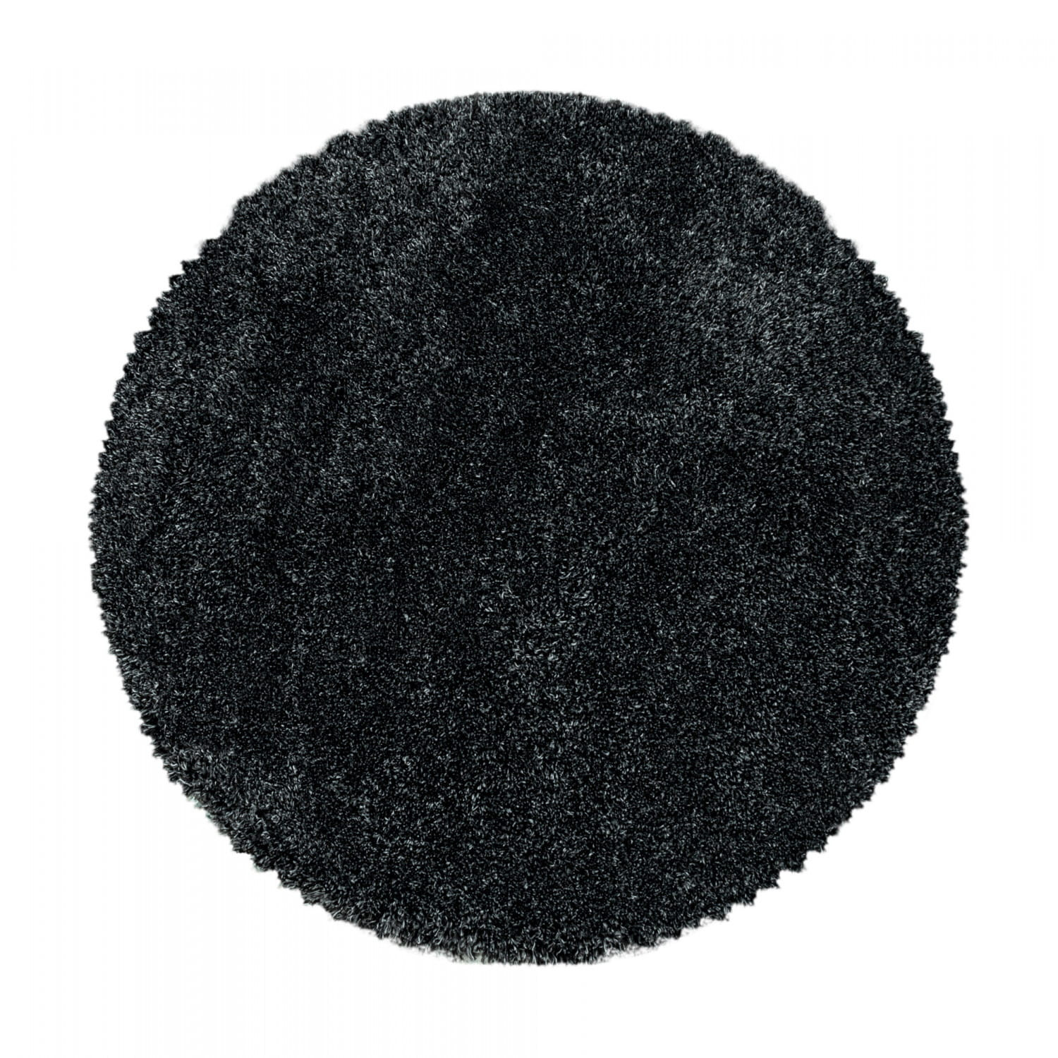Dywan shaggy Fluffy Super Soft antracyt 80 cm x 80 cm koło