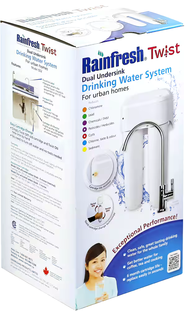 Rainfresh QS2/QS2X Twist Undersink Drinking Water System