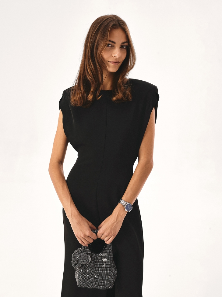 Evening handbag with zircons