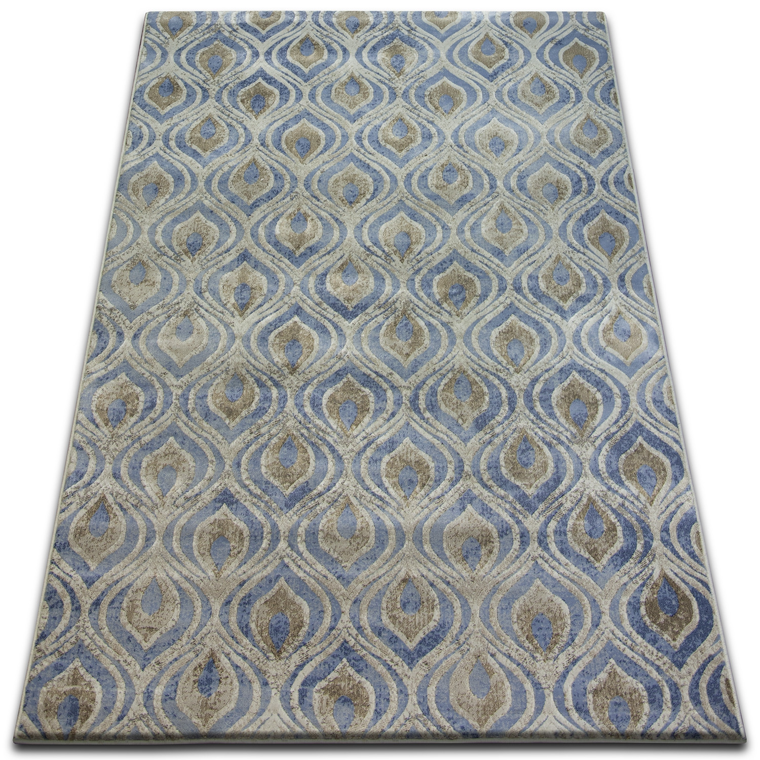 Dywan DROP JASMINE 030 L.blue/Smoke 133x190 cm
