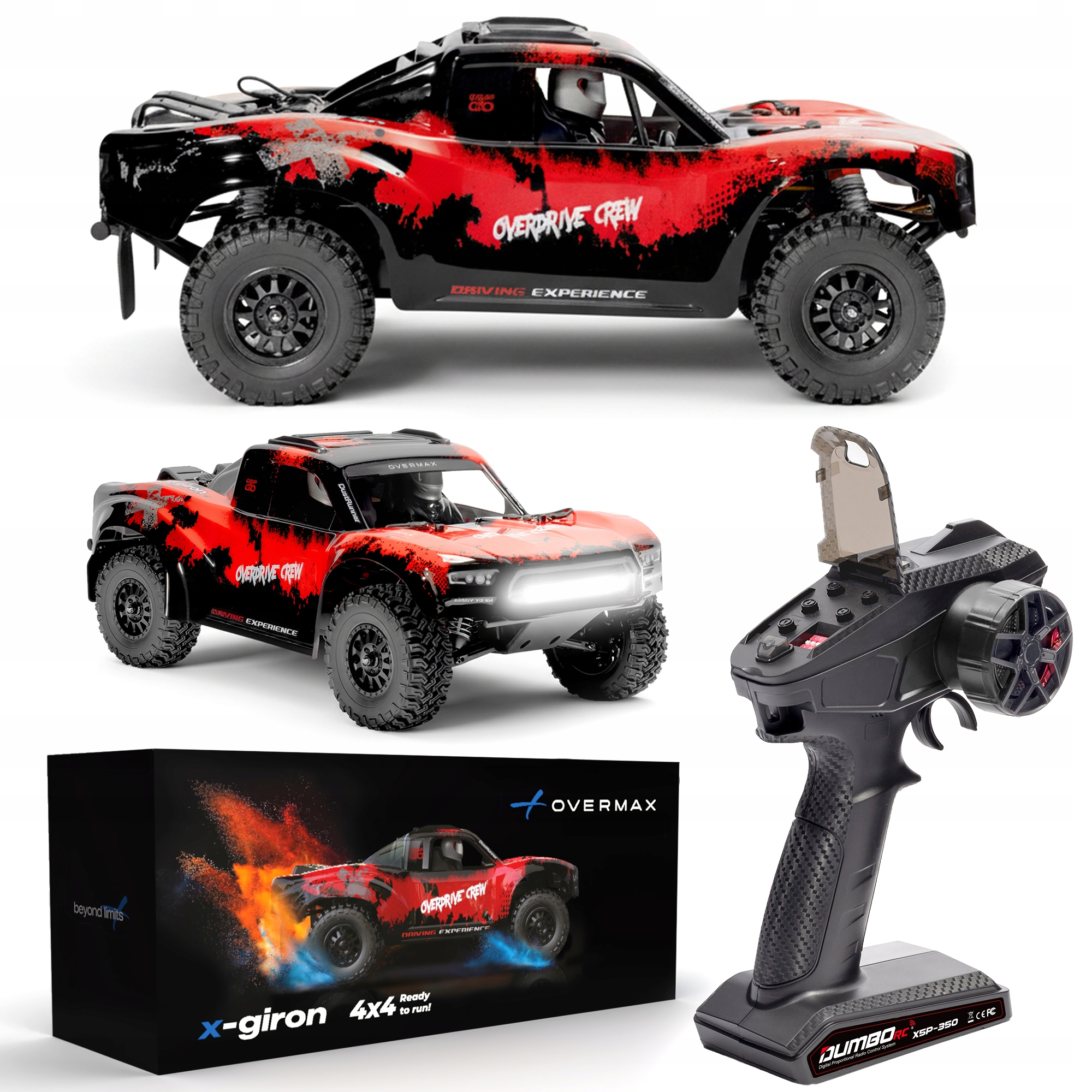 Samochód duże Auto zdalnie sterowane RC 70km/h na pilota 4x4 300m X-GIRON