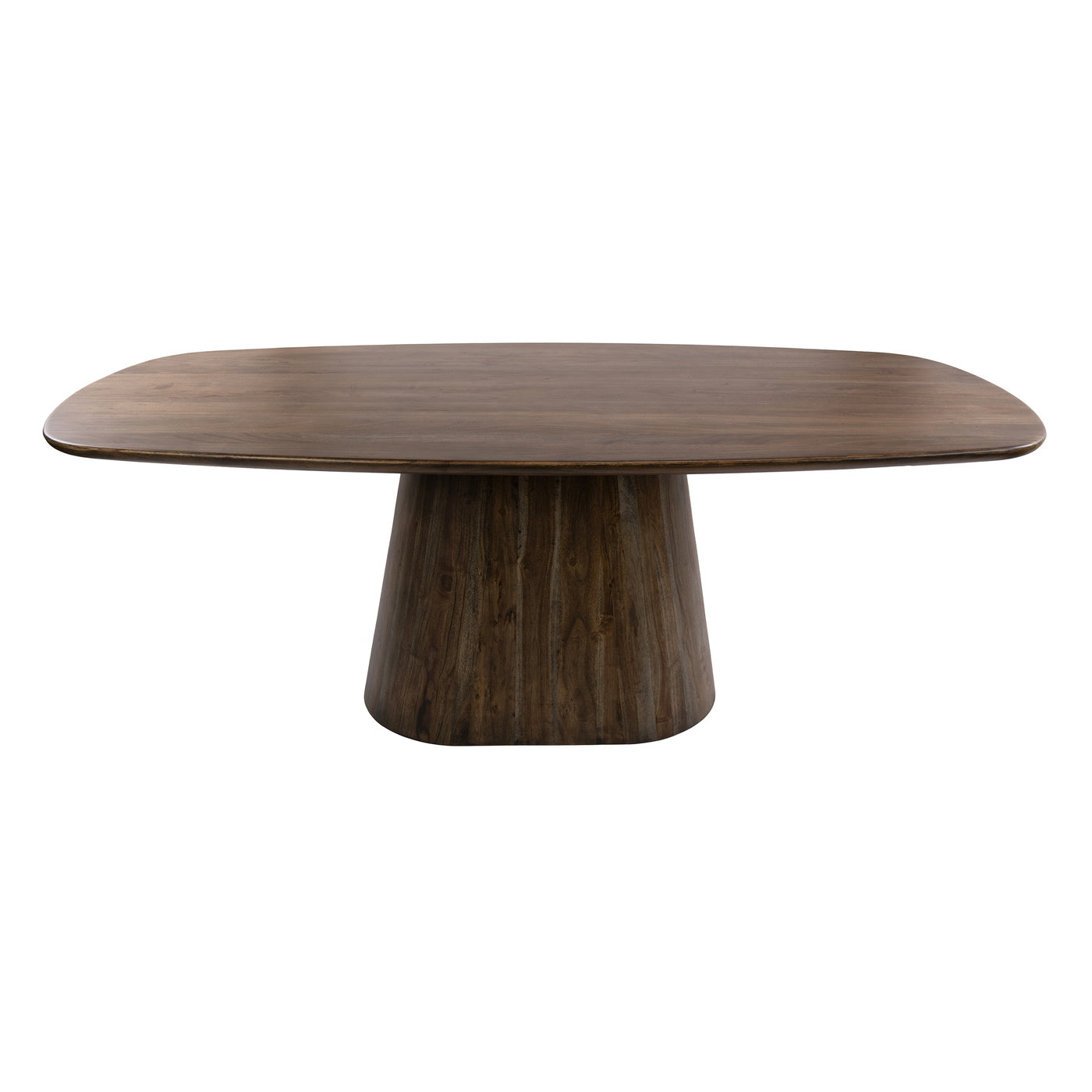 Giga Meubel Eettafel Central - Deens Ovaal Bruin Hout - 180x90x77cm