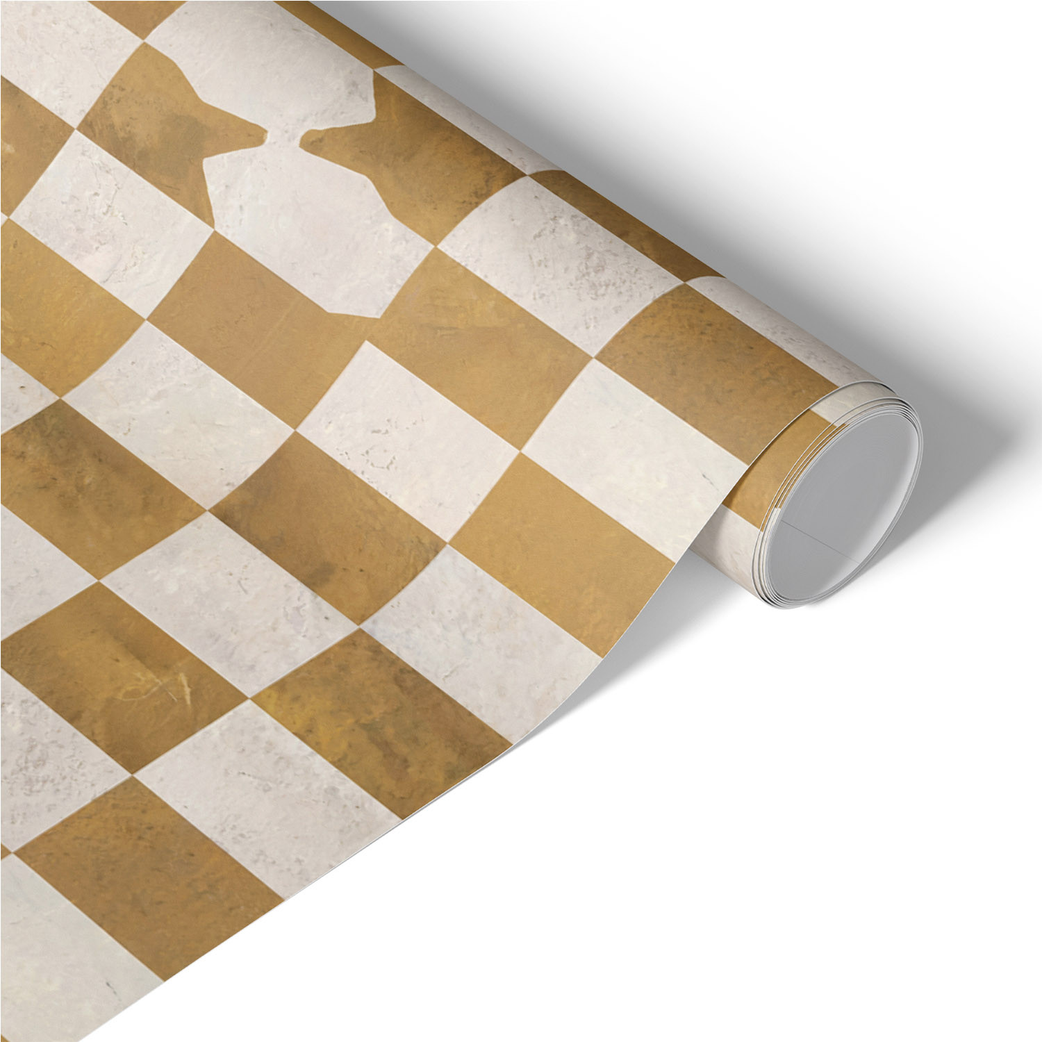 Folia meblowa Beżowa szachownica 50x100 Okleina samoprzylepna DIY