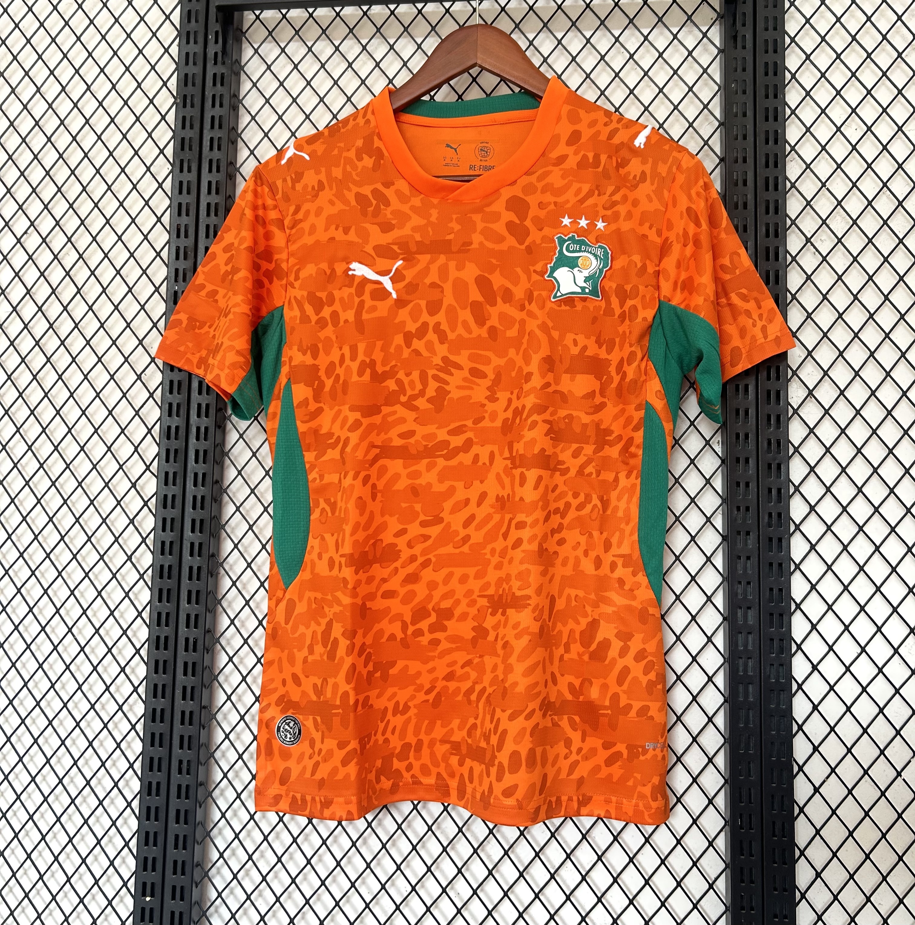Ivory Coast National Team Puma 2026 Home Jersey - Orange / Green