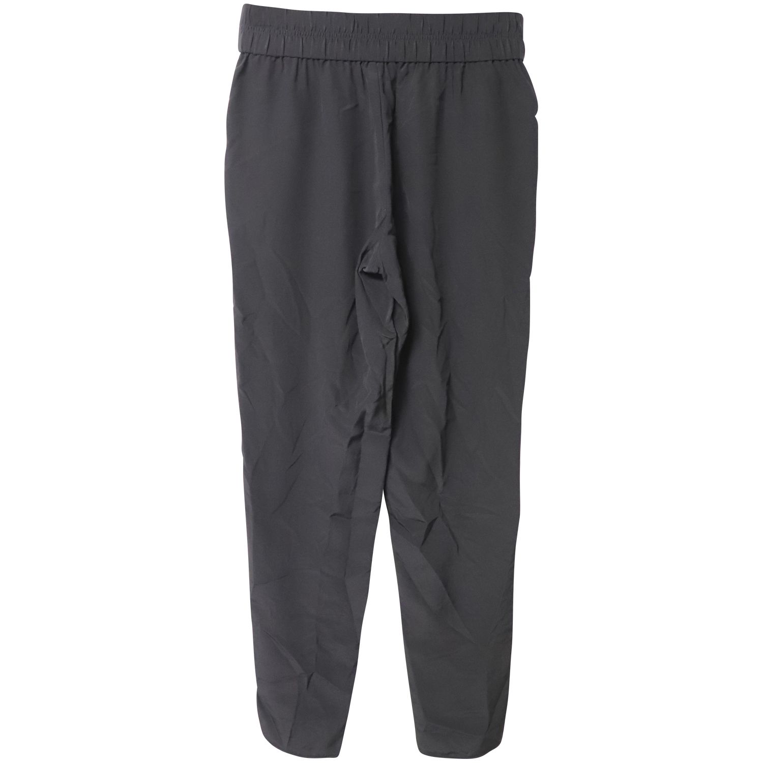 Alexander Wang Preloved Straight Leg Trousers in Black Viscose