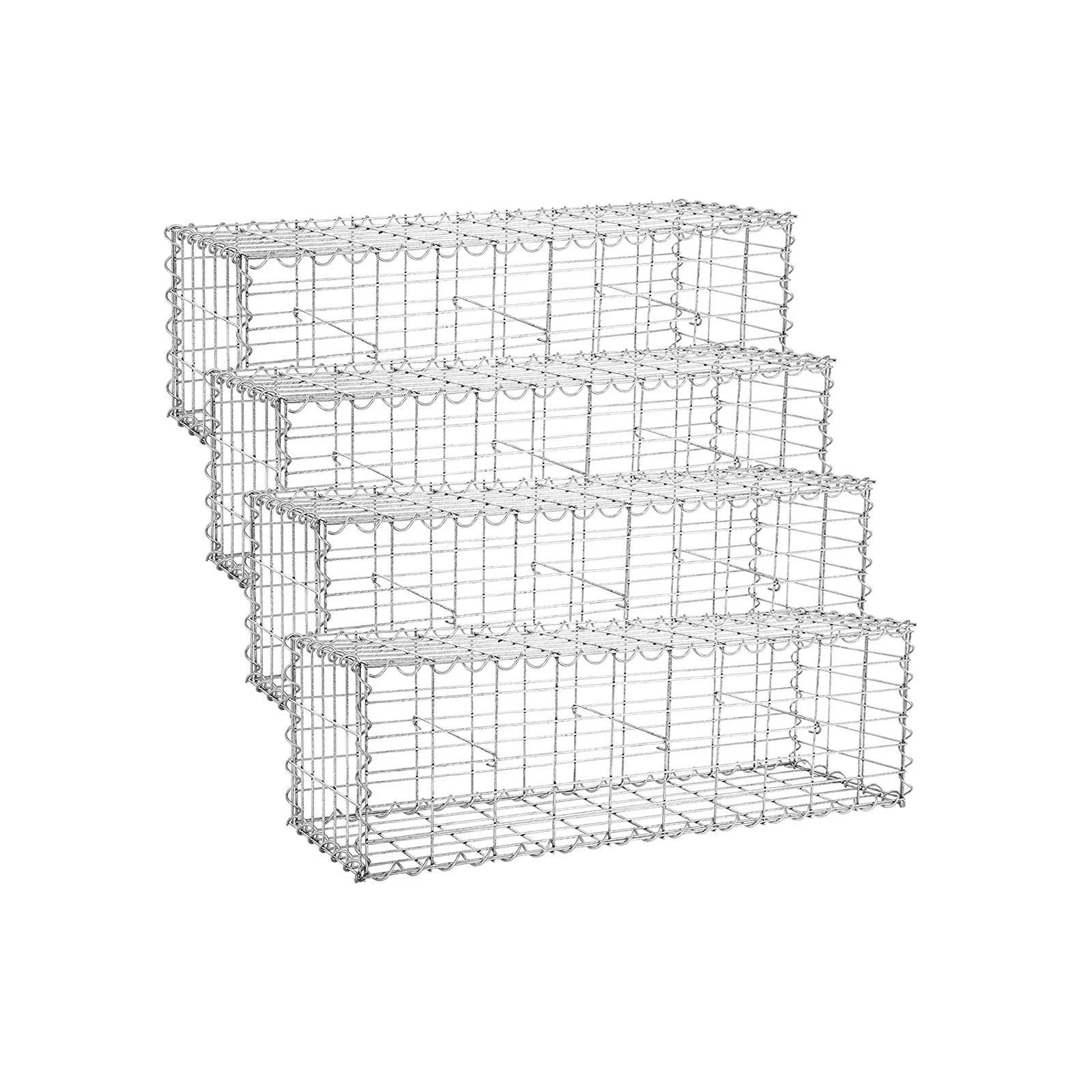 Gabion pour pierre antirouille (Lot de 4)