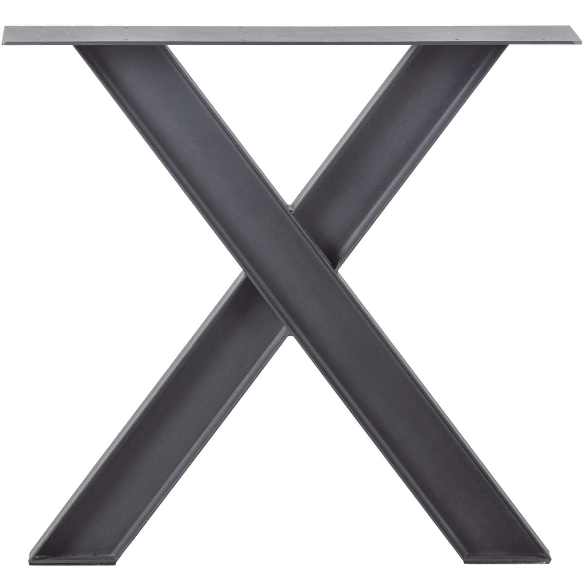 WOOOD industrial x-poot 1 stuks Tablo - Metaal - Zwart - 72x79x10