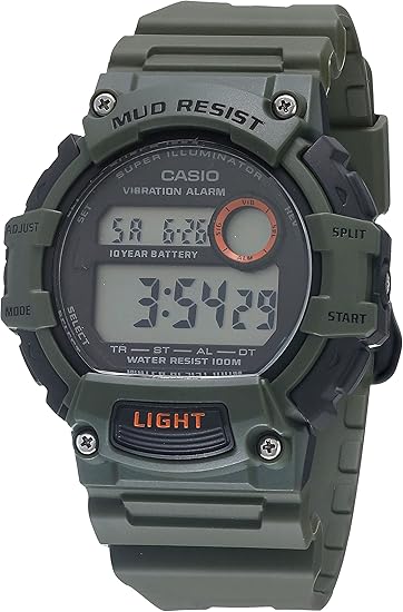 Casio TRT110H Series | Digital Watch | 100M WR | 1/100 SEC Stop Watch | LED Light | Mud Resistant | Low Temp Resistant | Auto Calendar | Dual Time | Vibration/Daily Alarm | 10 Year Battery