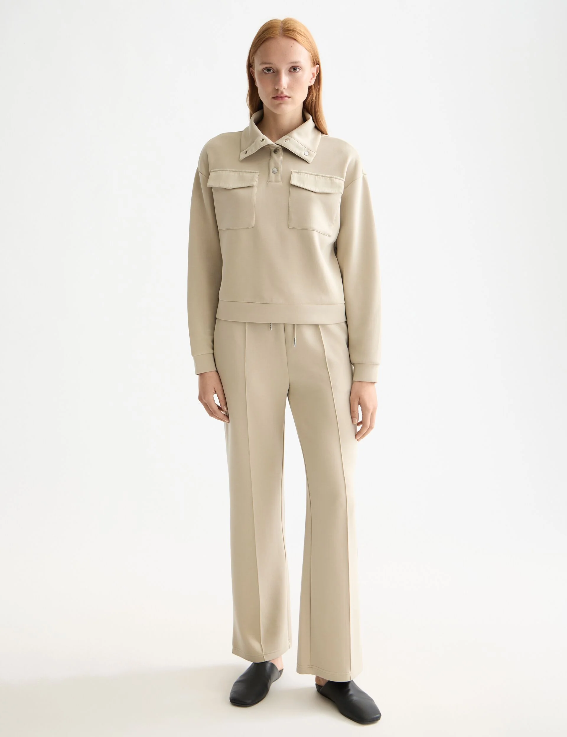 Tencel utility sweatshirt