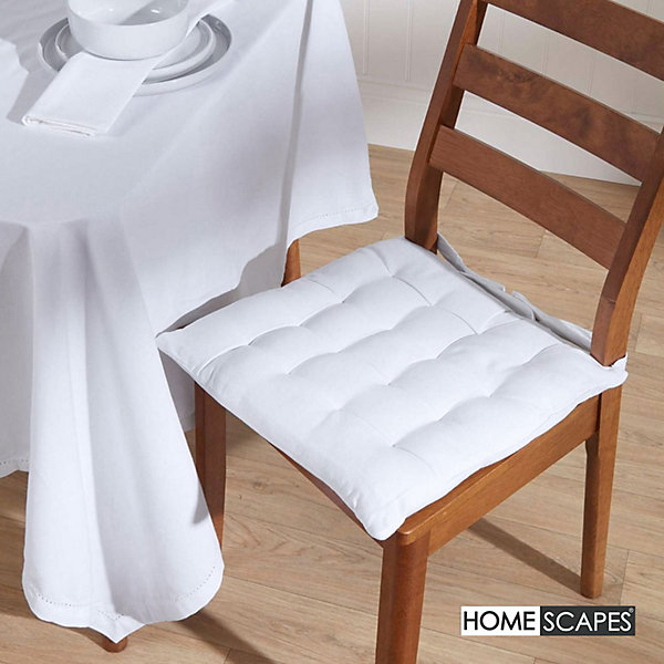 Nappe ronde en 100% coton - blanc - 178 cm - HOMESCAPES - Lavable en machine