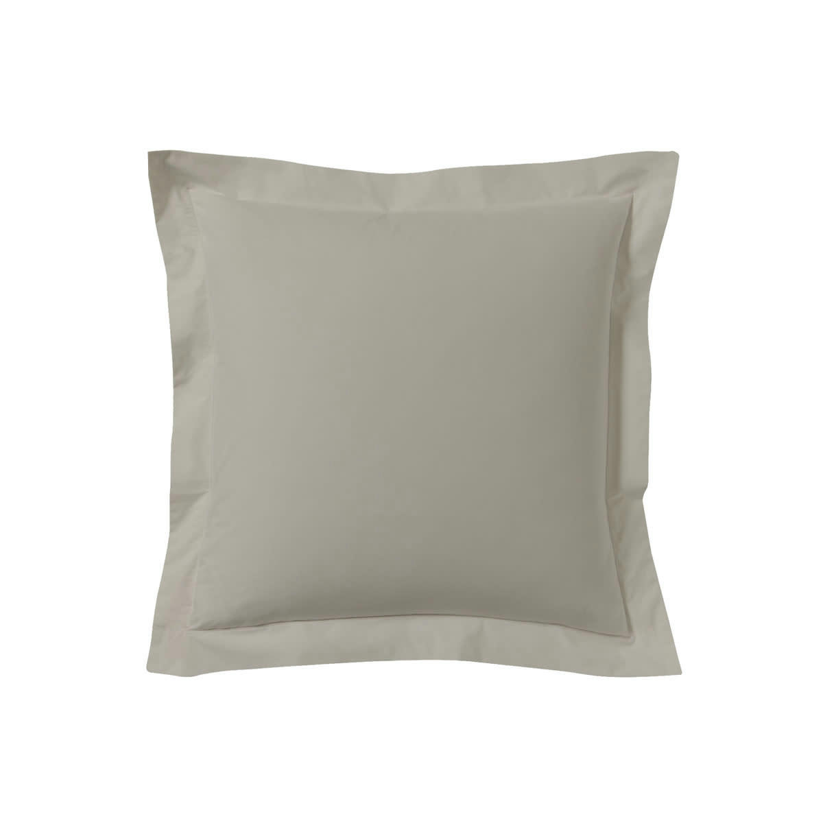 LES UNIS - Taie d'oreiller unie en coton, gris 63x63