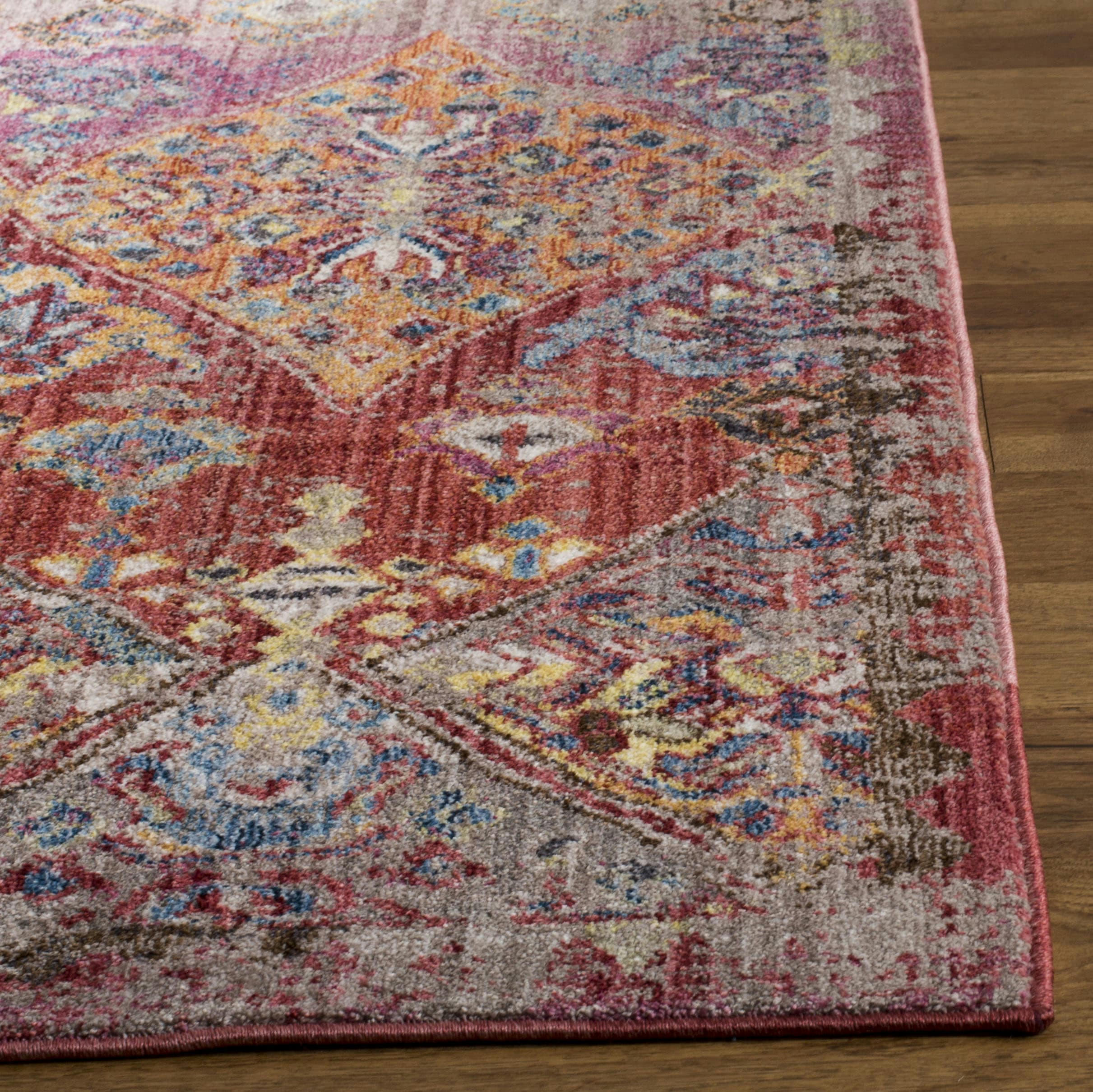 BRISTOL - Tapis de salon interieur en rose & multicolore, 155 x 229 cm