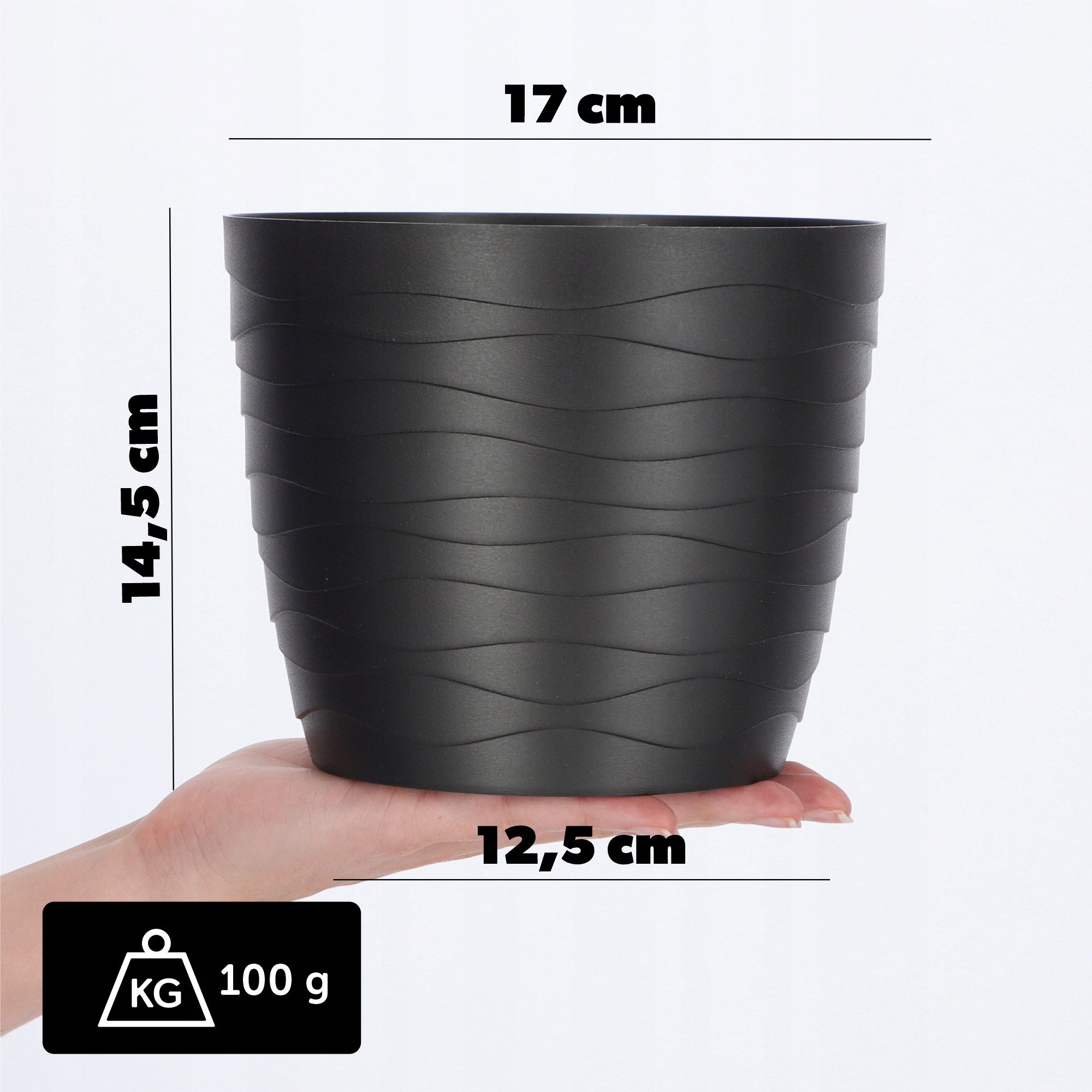 Doniczka Osłonka Donica Na Kwiaty 17cm Kolory