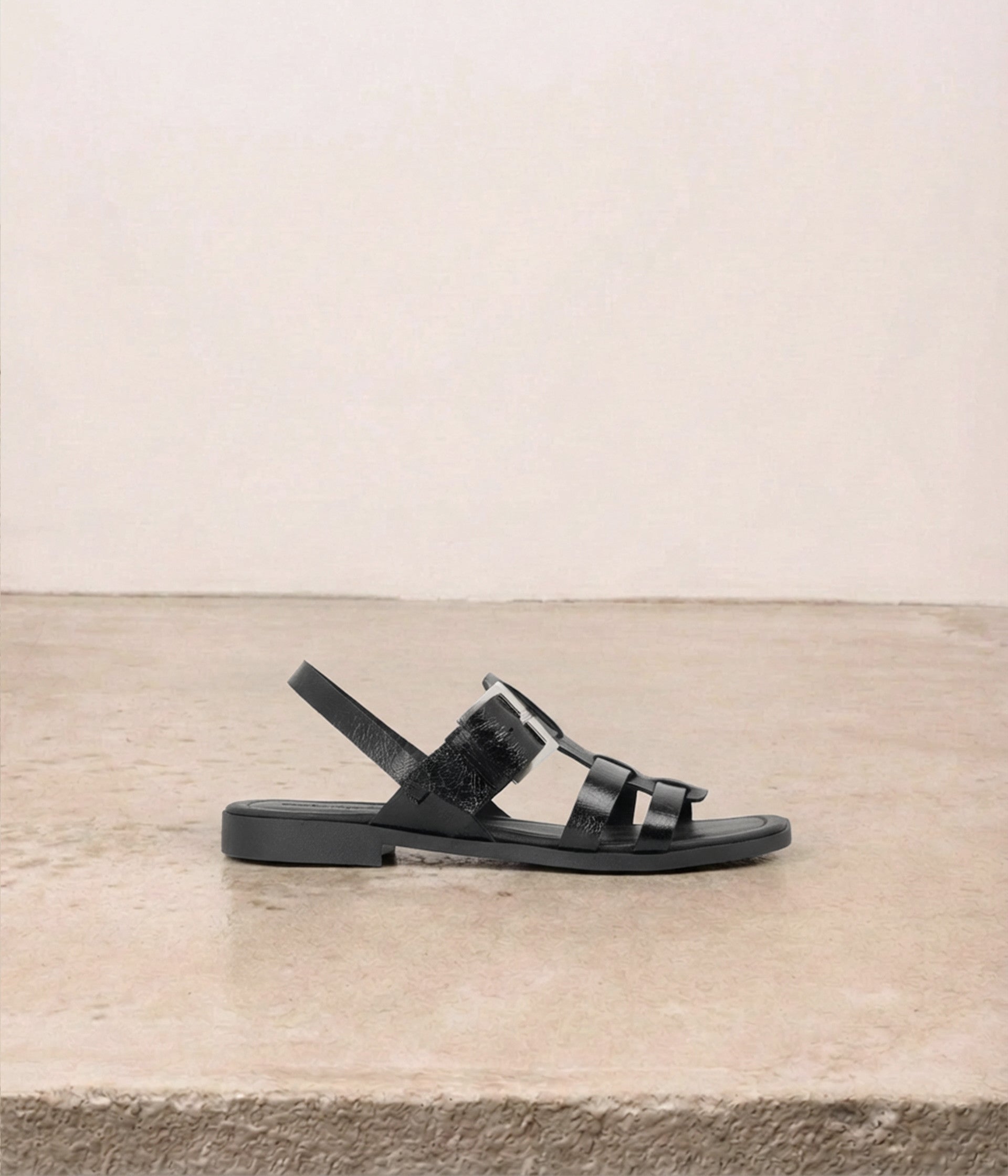 Sandales vernies noires Tamara