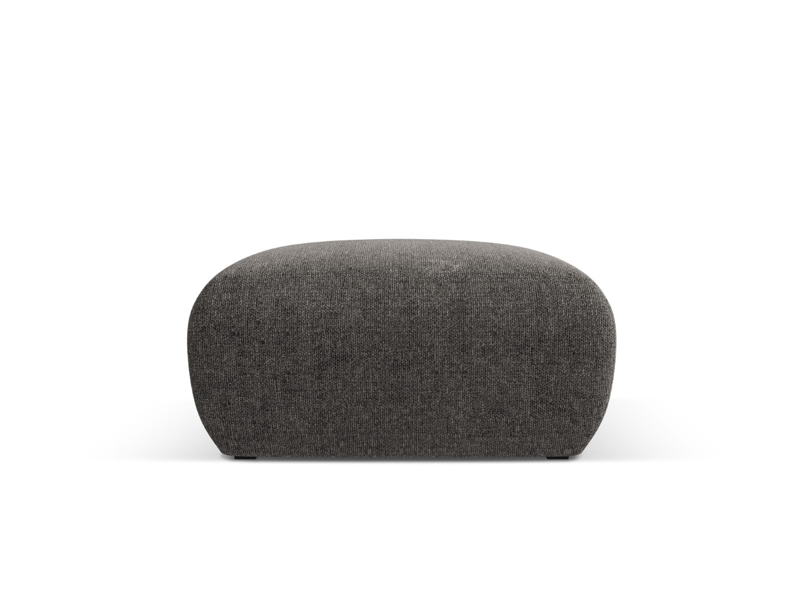 Cosmopolitan Design Poef Nolio chenille, grijs - 75x75x36cm