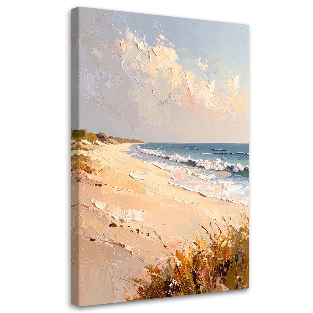 Feeby Obraz do salonu sypialni, Morze Plaża Wydmy efekt farby 40x60