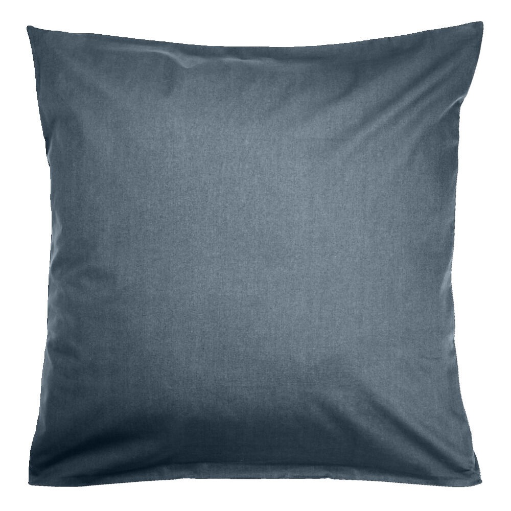 Taie d'oreiller 50x70cm 100% coton finition droite bleu marine