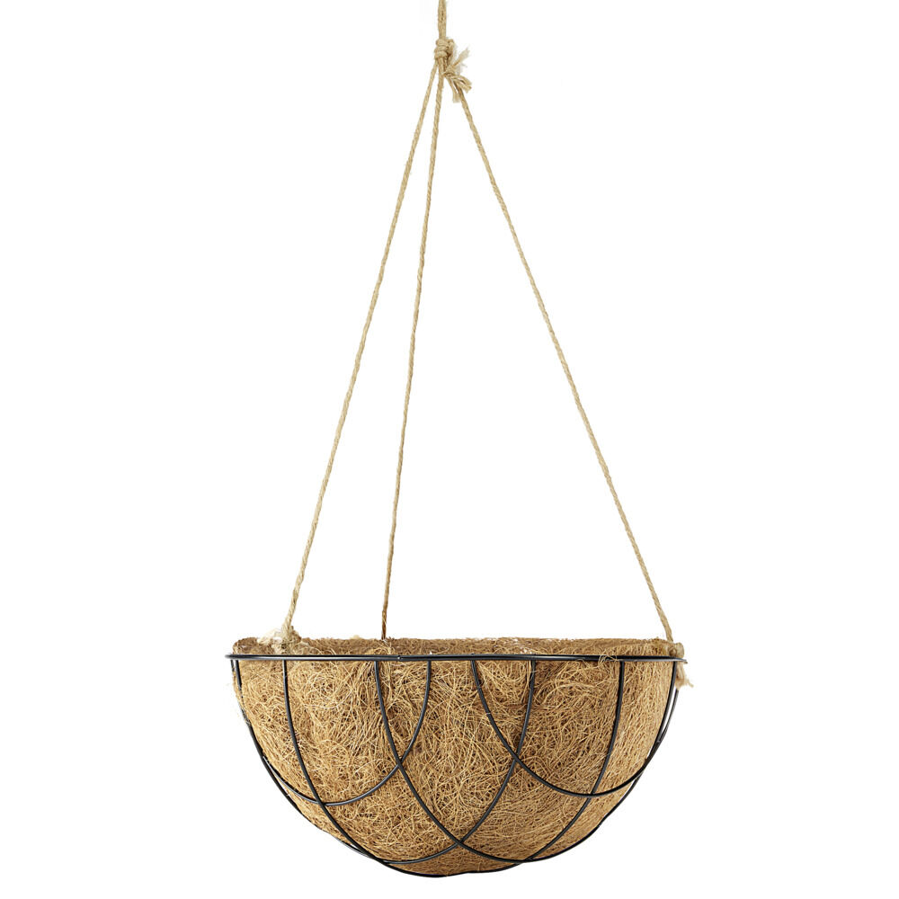 Pot suspendu en coco et métal Ø25xH13cm