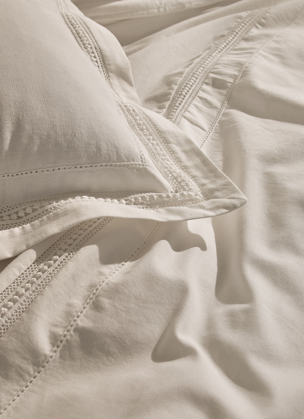 HOUSSE DE COUETTE EN COTON LAVÉ RUTH ECRU IVOIRE
