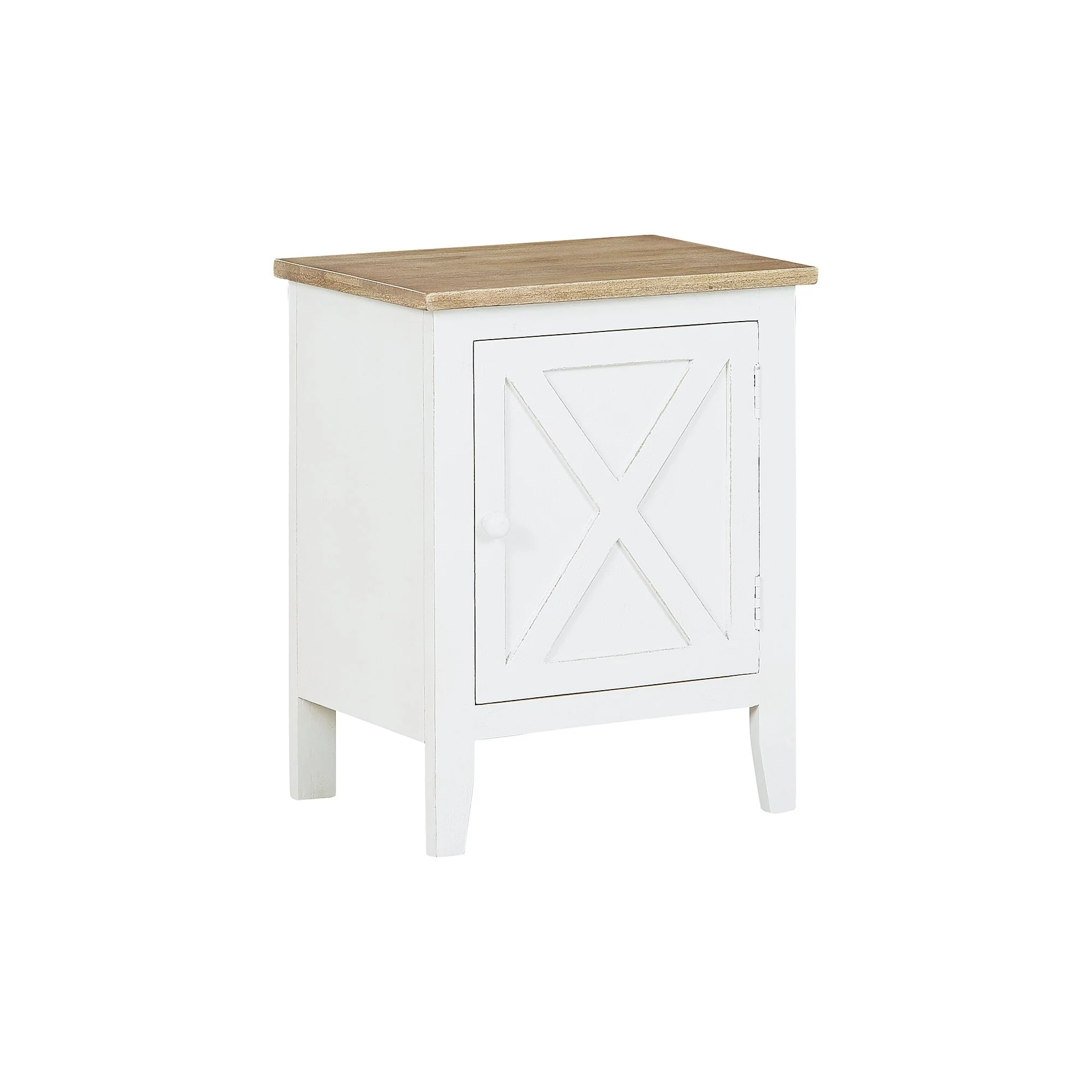 Signature Design by Ashley Gylesburg White/Brown Accent Cabinet - 20 x 25 in
