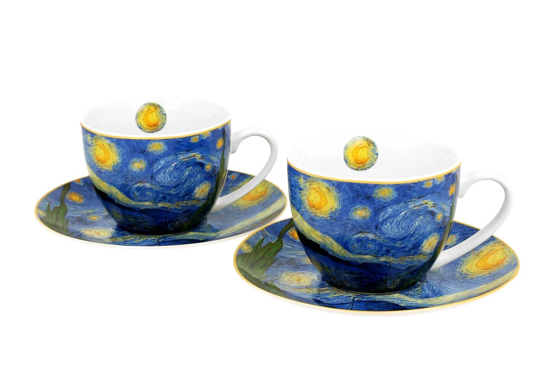 Zestaw 2 filiżanek Van Gogh Starry Night 250 ml do Kawy Herbaty