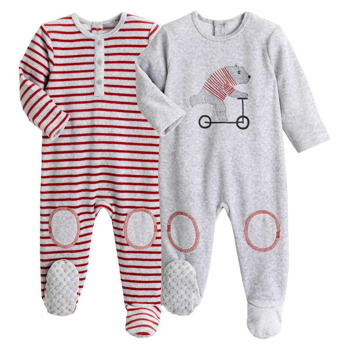 Lot de 2 pyjamas velours