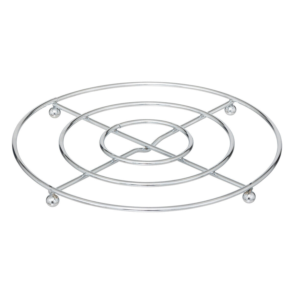 Base para quentes CUISINE prateado em metal 20cm