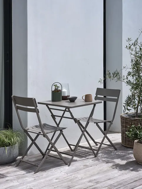 Cafésæt ABORG B60xL60 mørk sand