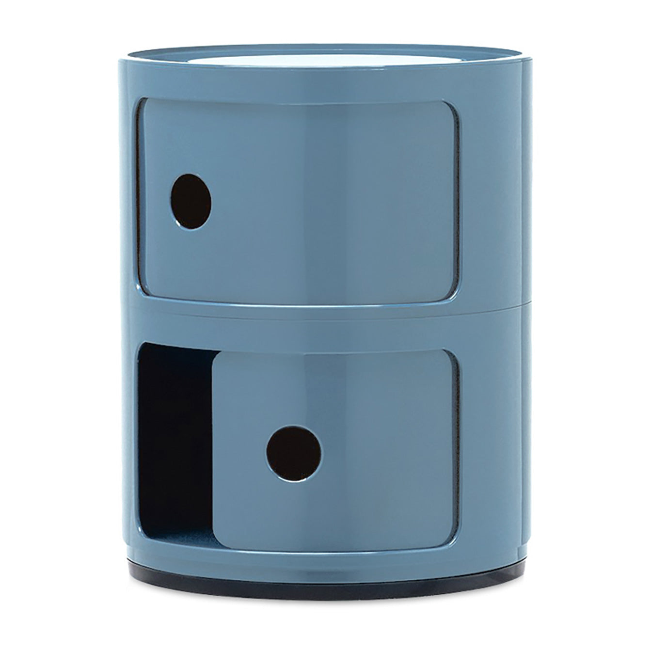 Kartell Componibili Kast Ø 32 cm - 2 Modules - Azuurblauw