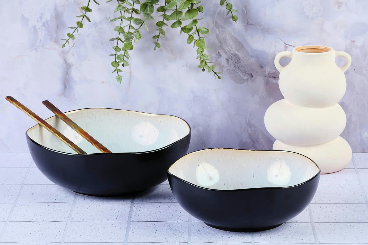 REACTIV - Saladier en grès blanc D0