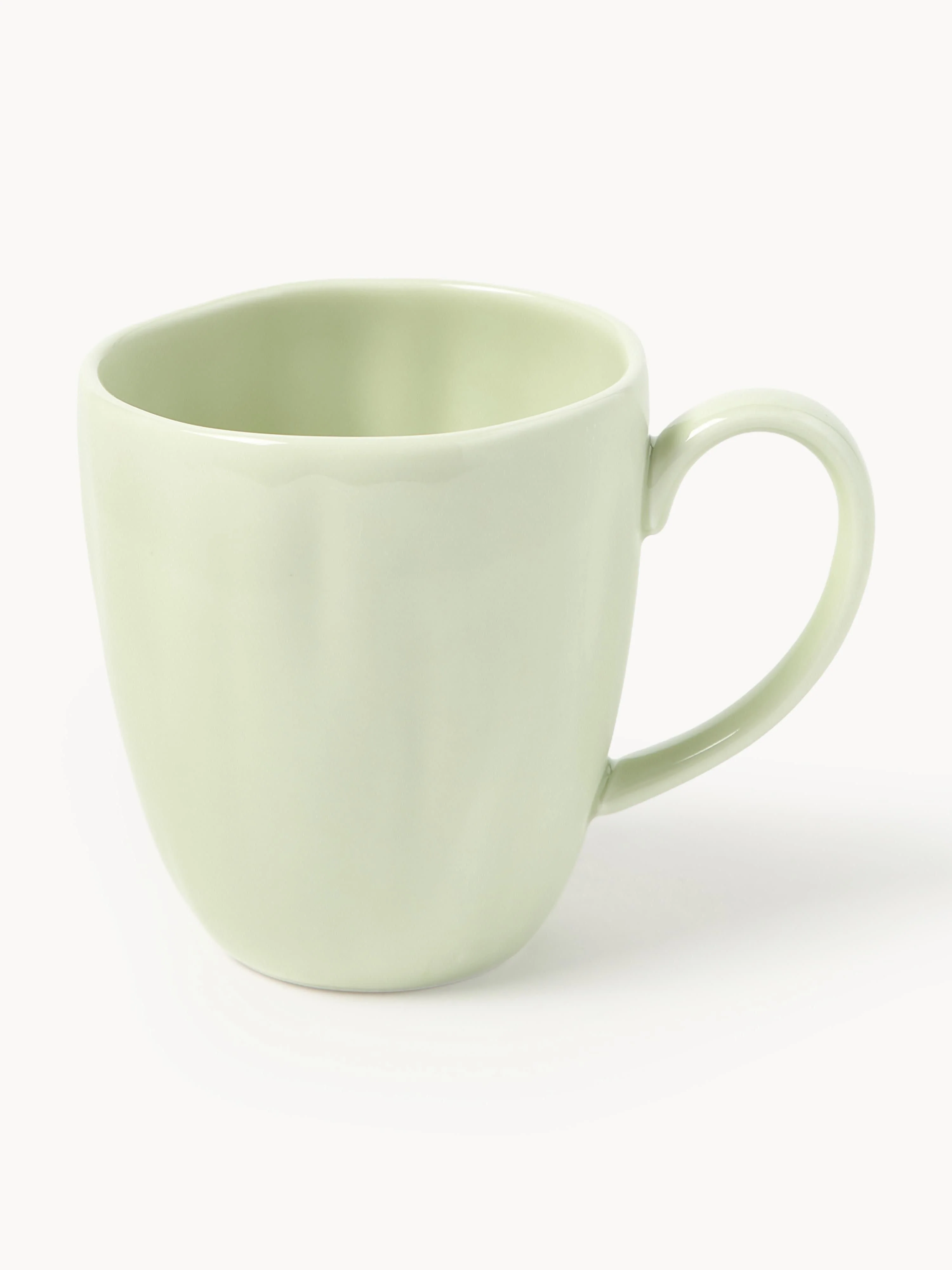 Porzellan-Tassen Sali mit Relief, 4er-Set