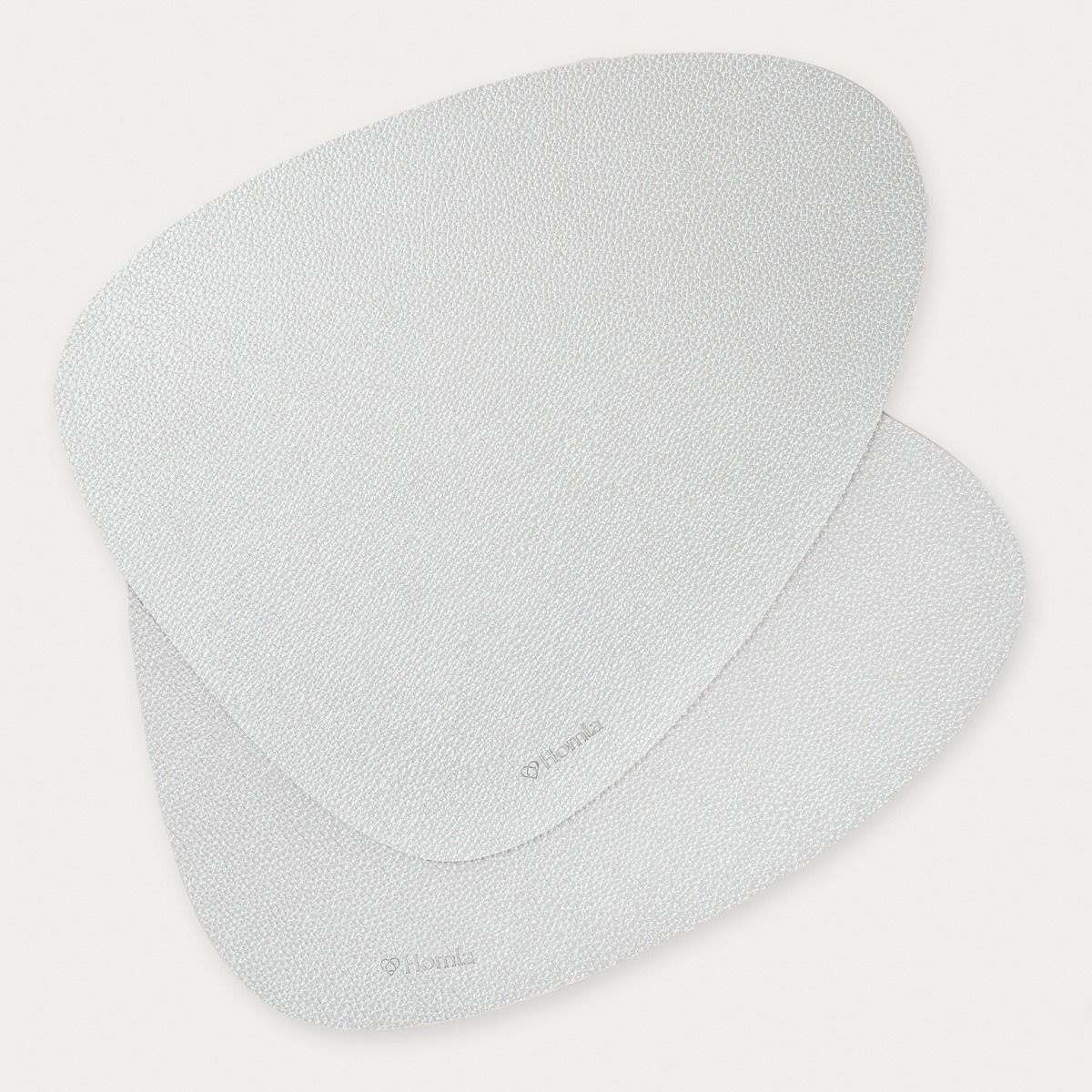 Maty stołowe FEMELO srebrne, zestaw 2 szt. 38 cm