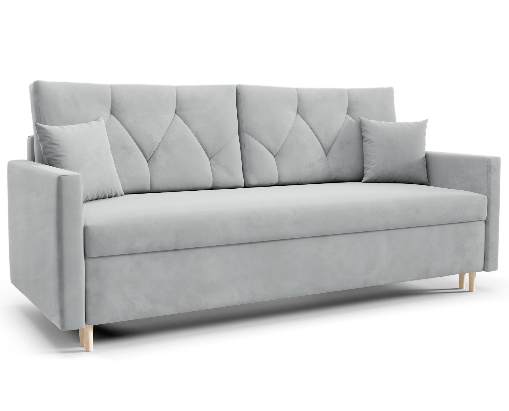Kanapa z funkcją spania ARO - jasno szara