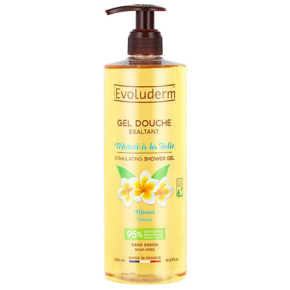 Gel douche Evoluderm monoï à la folie 500 ml