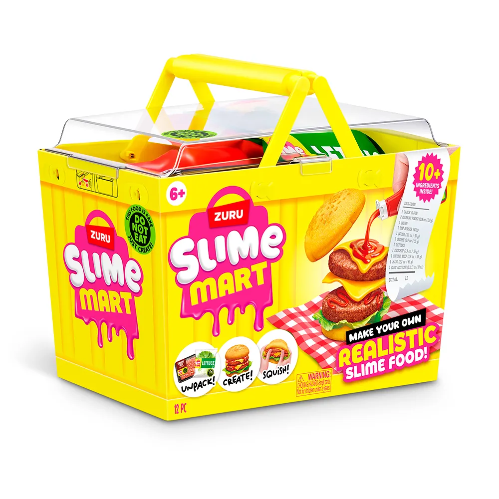 Zuru Slime Mart Shopping Basket With Food 2 Models Random Shipping assorted