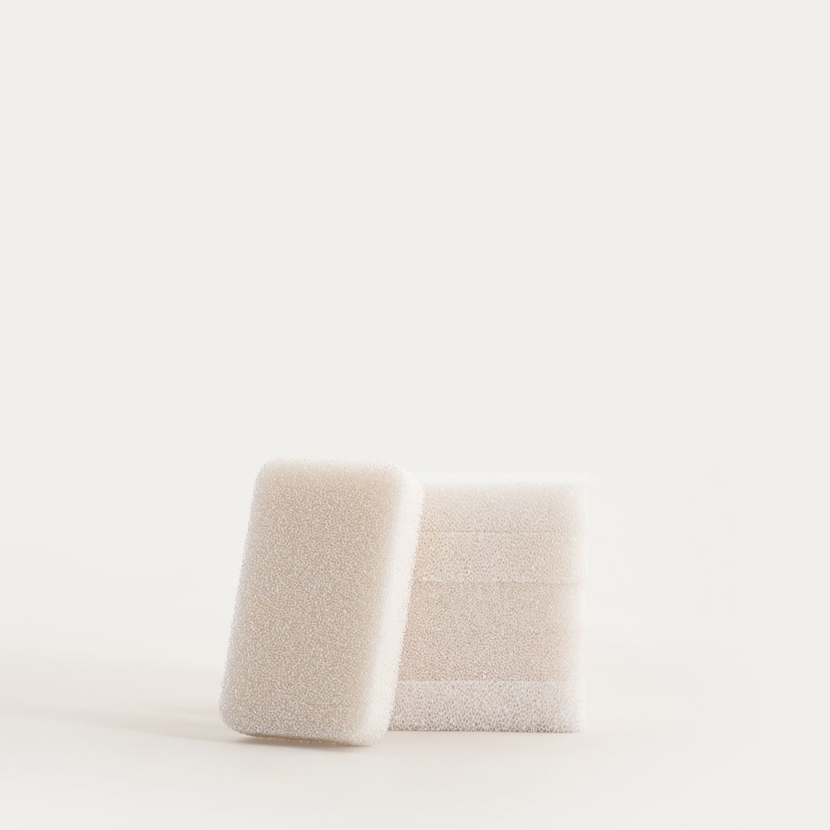 Zestaw gąbek LUCENS kuchennych śmietankowych, 10,5x6,5 cm 6 el.