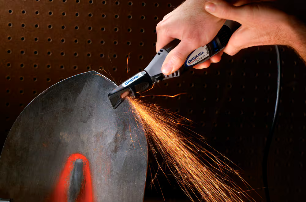 Dremel 932 Aluminum Oxide Metal Grinding/Sharpening Stone Bit For Rotary Tool, 3/16-in