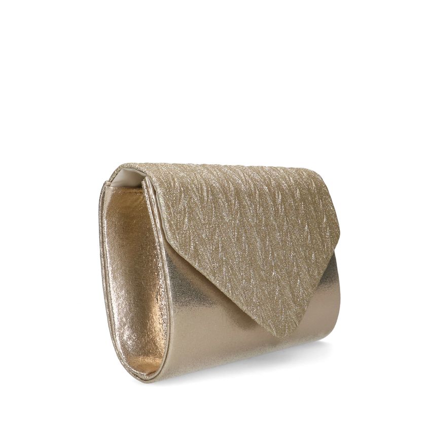 Manfield Goudkleurige glittertas