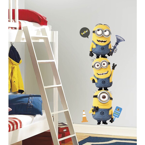 Despicable Me 2 Minions Giant Peel and Stick Giant Wall Decals