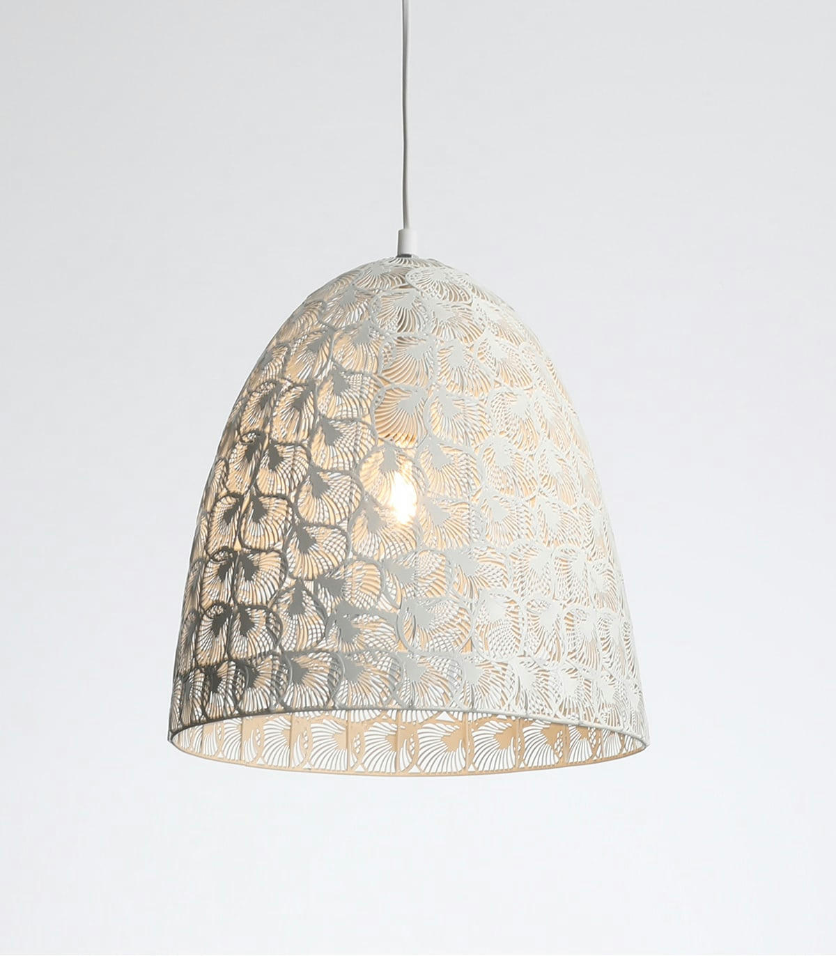 APPOLINE - Suspension en métal blanc d. 30 cm