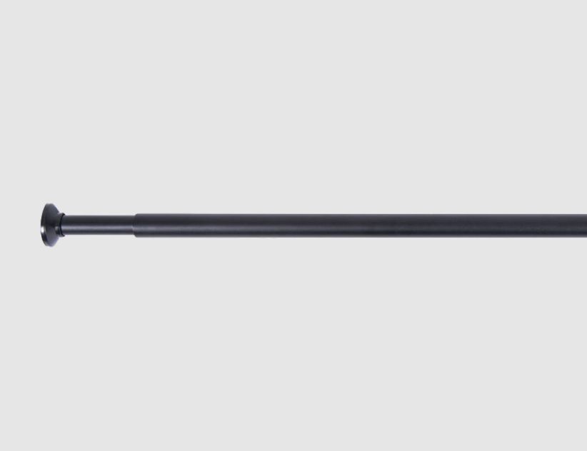 Duschvorhangstange Schwarz 70-120cm