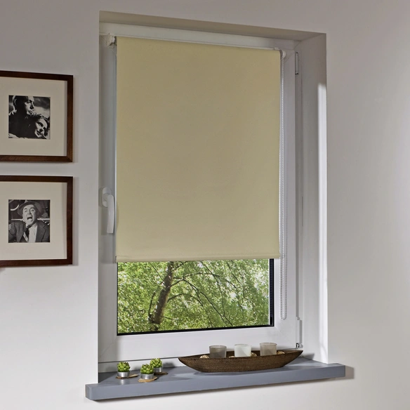 Verdunkelungsrollo »Klemmfix«, creme, Polyester