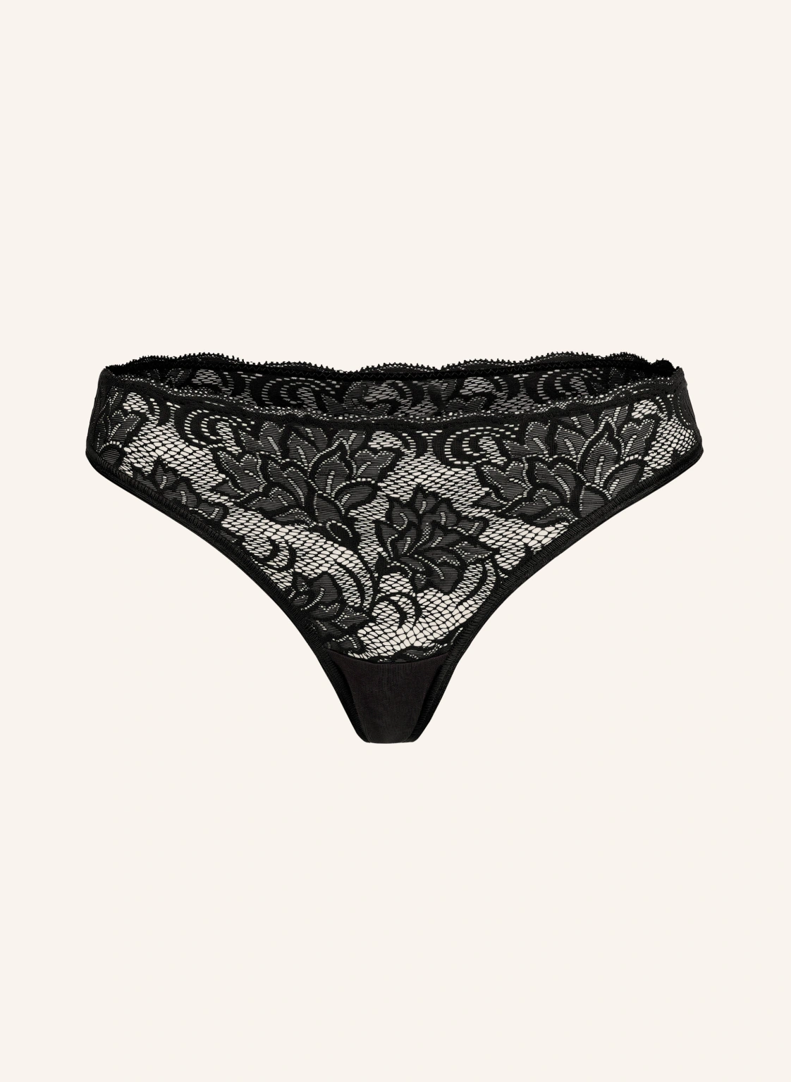 erlich textil Emilia String mit Spitze und Polyamid - florales Motiv